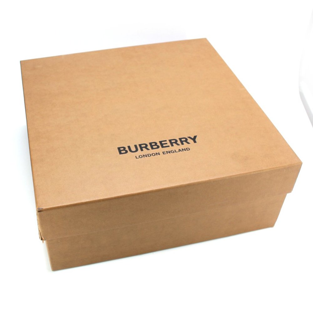 Burberry Arthur Chain Detail Sneakers Low Top Chunky Black Silver 41 Shoes New - Picture 8 of 8